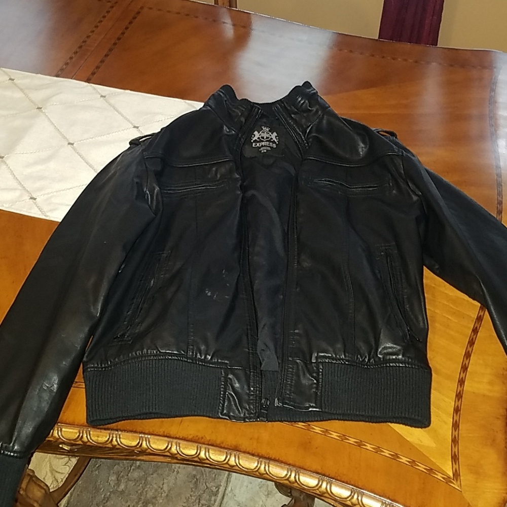Express Mens Leather Jacket